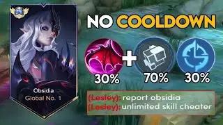 WHEN GLOBAL OBSIDIA ABUSE THIS NEW COOLDOWN  EMBLEM AND BUILD IN SOLO RANKED GAME!! (pleas try)