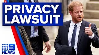 Prince Harry in court over privacy suit against UK tabloid | 9 News Australia