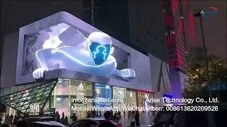 Large Giant Advertising Commercial CBD Building Animation Media Facade Outdoor Waterproof Customized