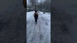 Surviving -15 and going to school #finnish #school #europe #viralvideo #foryou