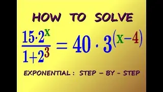 [ MATH OLYMPIAD - ALGEBRA ]   HOW  TO  SOLVE  this  EXPONENTIAL  EQUATION  easily