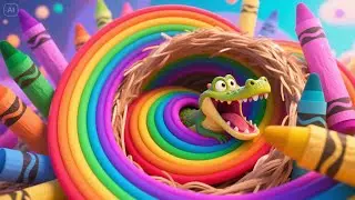 🖍️ Crayon Croc&rsquo;s Color Parade | Rainbow March & Splashy Art Fun for Kids! 🐊