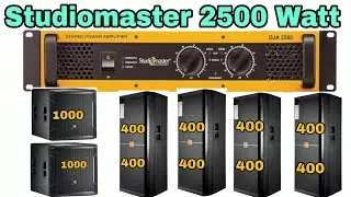 Studiomaster Dja 2500 Review With Price | 400 Watt Top Ke Liye Best Amplifier 