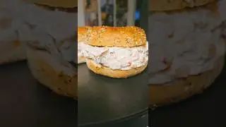 This had no sense being this good #choppedbagel #new #foodie #salmon #smoked #stl #yum #viral #short