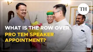 What is the row over Pro tem speaker appointment?