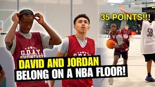 Jordan McDaniel Casually Scores 35 Points with 6'7 David Johnson to assist!! - G.Day Camps
