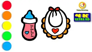 BABY BOTTLE Drawing: How to Draw BABY BOTTLE EASY for Beginners | ENJOY DRAWING