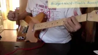 Telecaster Active 25db Boost- Mid and Treble Preamp DIY mod