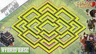 NEW BEST TH9 Base 2019 with REPLAY | TH9 HYBRID/FARMING Base - Clash of Clans