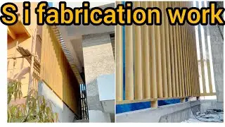 # ms staircase cover grill pargola with top glass /fiber sheet s i fabrication contact me 9886426044