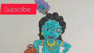 Mohiniart shree krishna drawing art please like and subscribe 