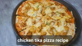 Chicken pizza recipe at home:chicken pizza ghr pa sahi se banane ka tarika#Faima's kitchen