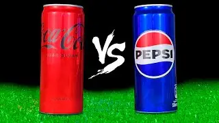 ASMR Soda Fizz: Coca Cola vs Pepsi Over Ice &mdash; Listen to the Magic of the Bubbles! 🧊🥤