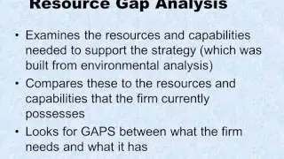 Resource analysis from an outside in approach