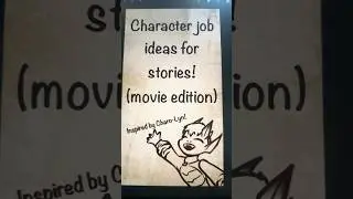 Character job ideas for your stories! (Inspired by @charolyn ) #characterconcepts #oc #writingideas