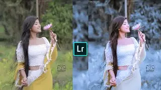 White blue tone Lightroom photo editing//preset download free//