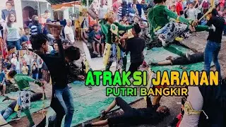 Attraksi Jaranan Reog Putri Bangkir Pentas Krasak Blok Krajan
