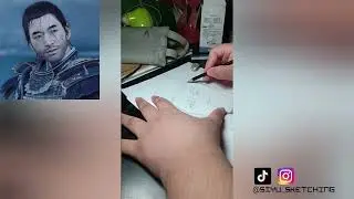 Drawing Jin Sakai The Ghost - Ghost Of Tsushima
