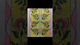 Drawing a suitable pattern for a door curtain.//