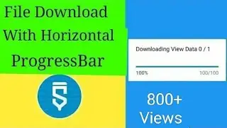 File download with Horizontal Progress in sketchware