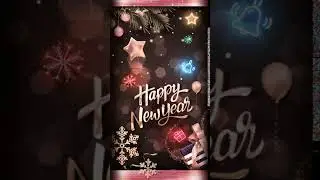 New year gift box Animated