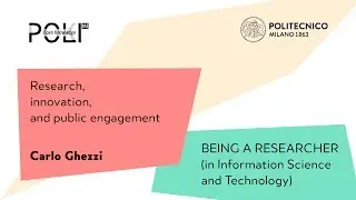 Research, innovation, and public engagement (Carlo Ghezzi)