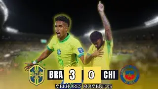 BRASIL X CHILE 🔥 MELHORES MOMENTOS e TODOS OS GOLS | Eliminat&oacute;rias da Copa do Mundo 2026