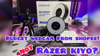 PAPALOOK HD 1080P LIVE STREAMING WEBCAM PA552 (BUILT-IN RING LIGHT)