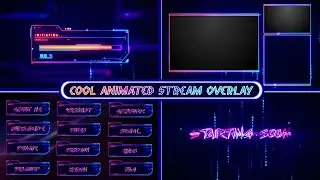 Cool Animated Stream Overlay Pack | Animated OBS/Streamlabs Overlay | Stream Layout | Stream Overlay