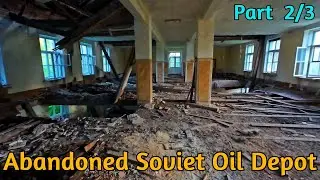 Exploring an Abandoned Soviet Oil Depot | Military Base Urbex Part 2 (Kitchen, Showers & Workshop)