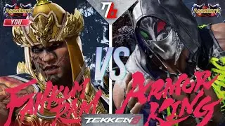 FAHKUMRAM VS. ARMOR KING (GOOD SET!) | RANKED MATCHED | TEKKEN 8 (PS5 GAMEPLAY)