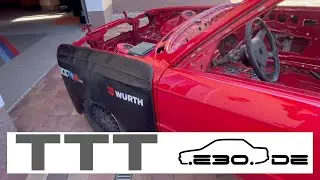 Neuaufbau E30 Touring  Teil 1 - BKV, Pedalerie, Haubenzug, Batteriekabel, Schlachtfahrzeug