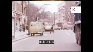 1970s, 1980s Driving POV Through London, Daytime, 16mm
