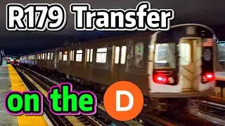 ⁴ᴷ⁶⁰ R179 Transfer on the D Line heading up from Coney Island Yard!