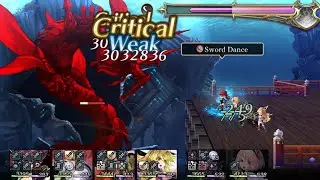 Another Eden Global - One Shotting Leviathan, No AF, 2 Turns, Free Characters