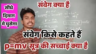 संवेग क्या है, संवेग किसे कहते हैं। p=mv Formula / sanveg kya hai. what is momentum
