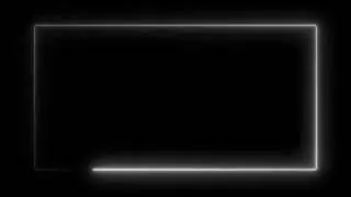 Neon Glowing White Light | Neon Glowing Frame | White Border | Animated Background | Black Screen