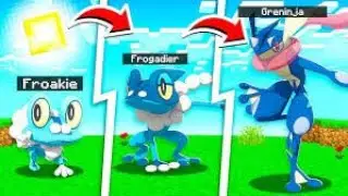 PIXELMON EP 2 FINAL PARTEVOLVING FROGADIER WITH RARE CANDY FROM OFFLINE TO GRENINJA.