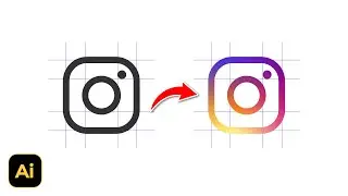 Create a Logo with Gradient like Instagram in Illustrator
