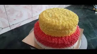 Pikachu cake/without fondant/2 tier cake/marathi