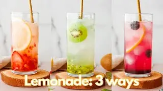 Refreshing Lemonade Recipe 3 ways!