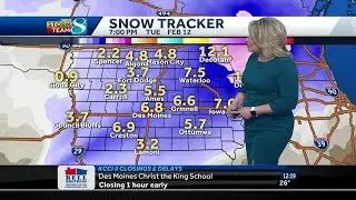 Heavy snow targets PM commute