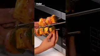 Paneer Tikka in 10 Minutes! | Easy Haier Microwave Recipe #Shorts