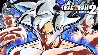 Dragon Ball Xenoverse 2 PC: Perfect Mastered Ultra Instinct Goku DLC Mod Gameplay (Silver Hair)