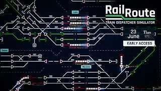 Train journey in Rail Route - train tycoon/management PC game