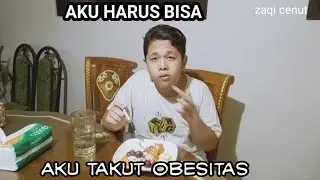 Makan menu diet ala mas Zaqi