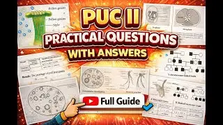 BIOLOGY|LAB EXPERIMENTS|KARNATAKA BOARD|PU 2|ANSWER PAPER MODEL