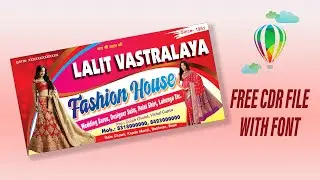 Garments banner design Free CDR | Ladies Garments banner design | CorelDraw Design