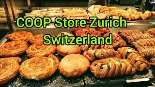 COOP & MIGROS Departmental Store Tour Zurich Switzerland 🇨🇭Grocery & Meat Shopping @ Coop Zurich HB