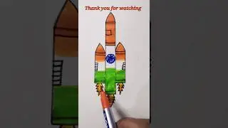 How to draw easy rocket for kids with colour#shorts #viral #drawing #easy #simple #kids art